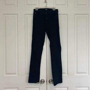 Hudson Midrise Tilda Straight Leg Super soft Stretch Denim Jeans Black